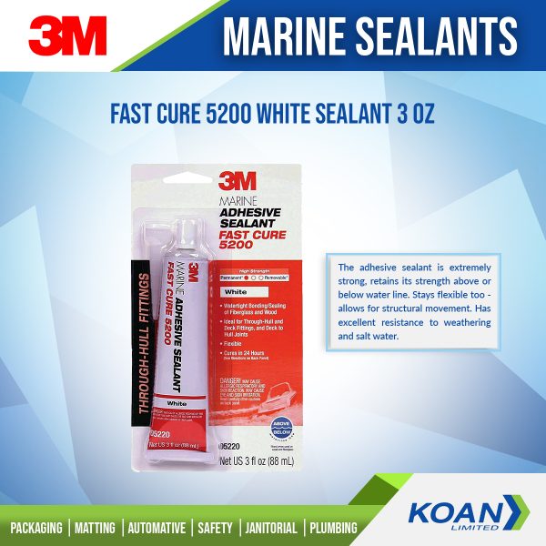 3M™ Fast Cure 5200 WHT Sealant 3 oz